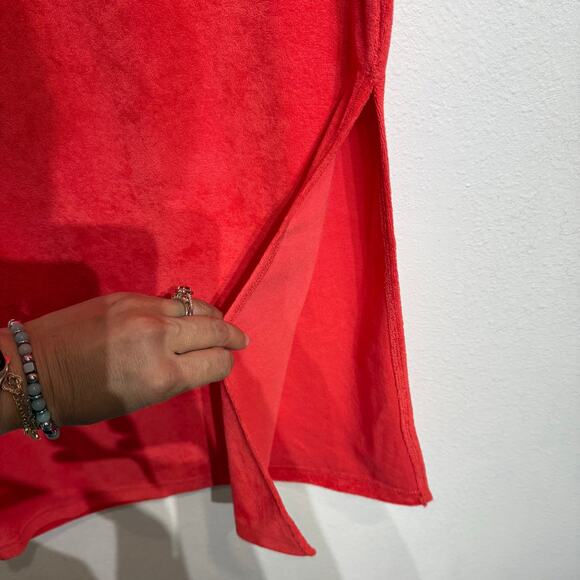 Araminta James Coral Terry Column Skirt Sz L NWT - Picture 6 of 15